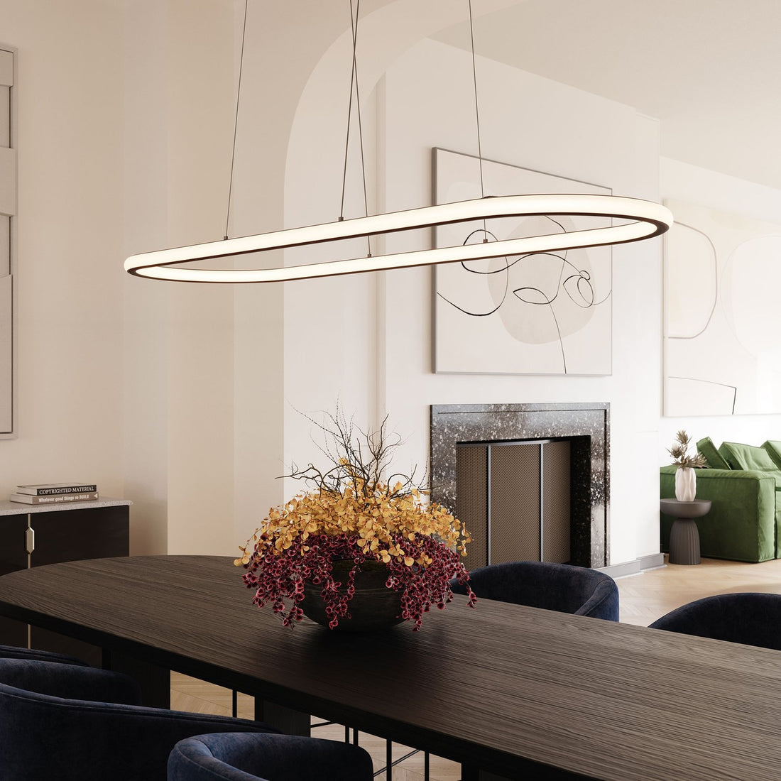 SONNEMAN, LUNA RACETRACK PENDANT, PENDANT LIGHT