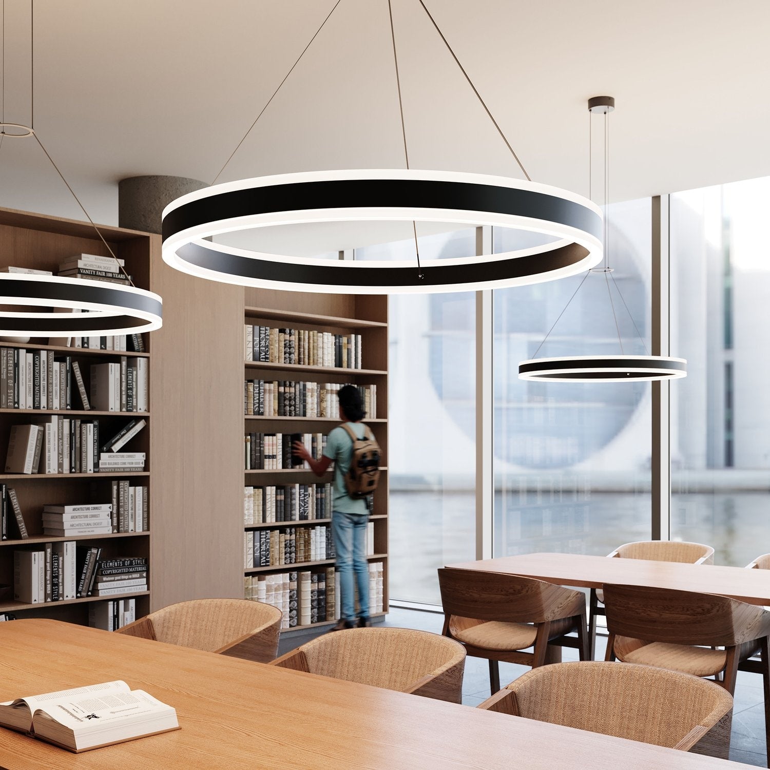 SONNEMAN, DOUBLE CORONA LED RING PENDANT, PENDANT LIGHT