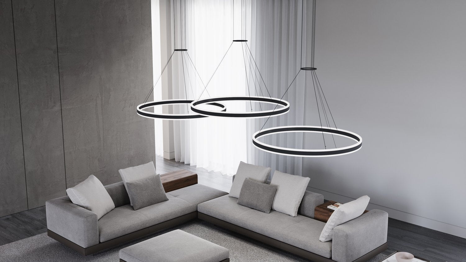 SONNEMAN, DOUBLE CORONA LED RING PENDANT, PENDANT LIGHT