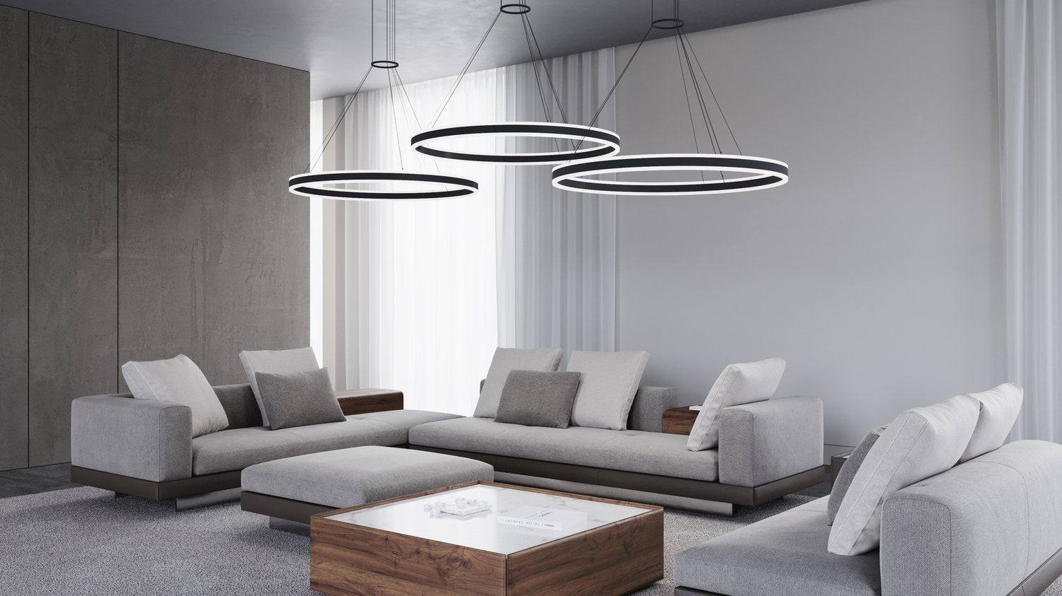 SONNEMAN, DOUBLE CORONA LED RING PENDANT, PENDANT LIGHT