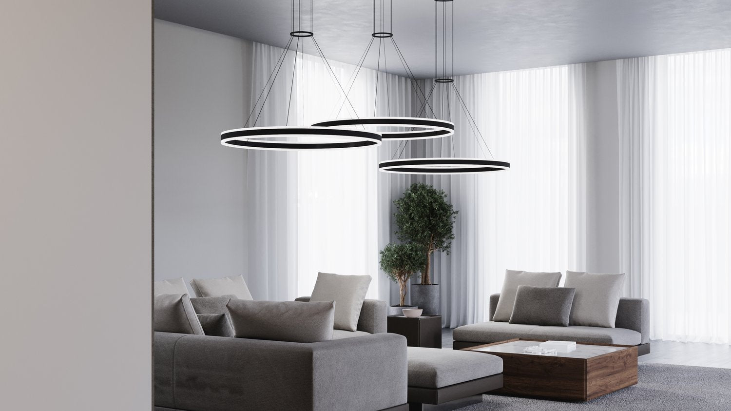 SONNEMAN, DOUBLE CORONA LED RING PENDANT, PENDANT LIGHT