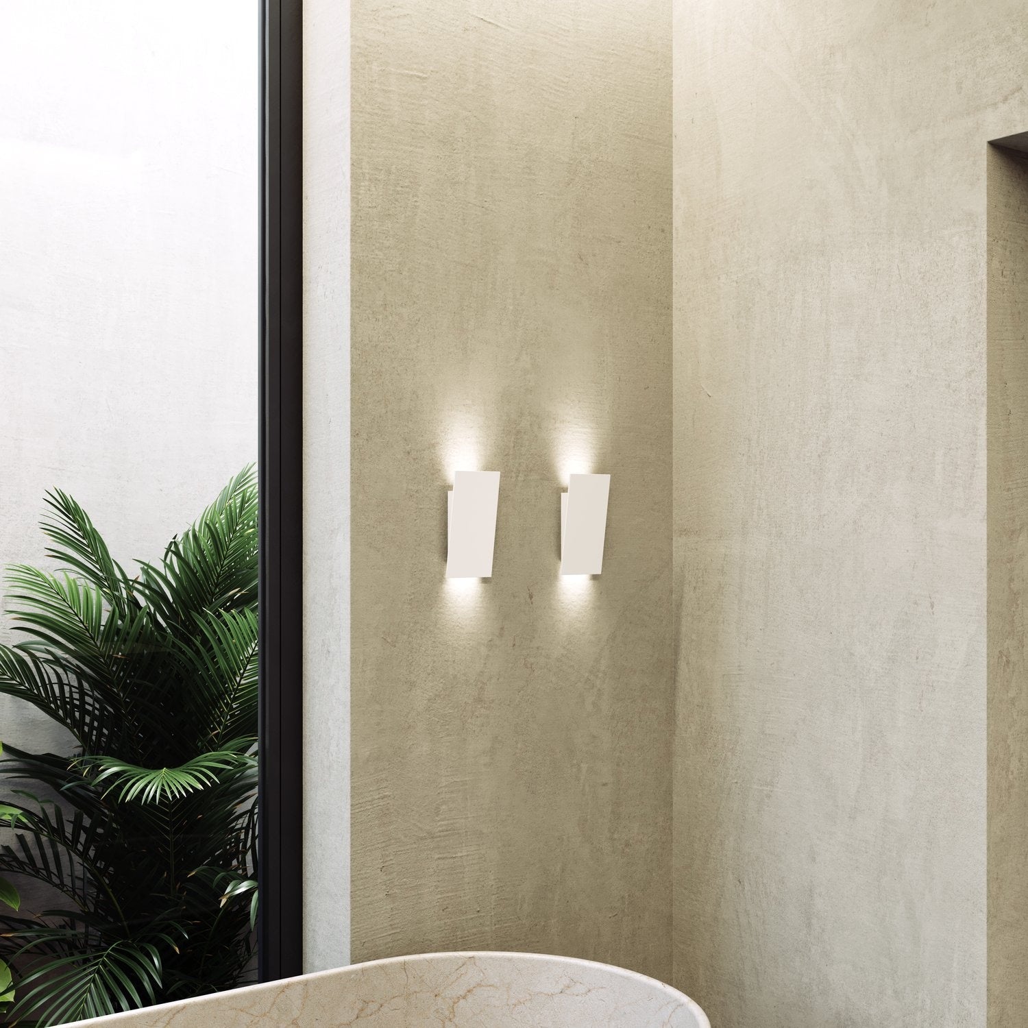 SONNEMAN, ANGLED PLANE NARROW LED SCONCE, WALL SCONCES