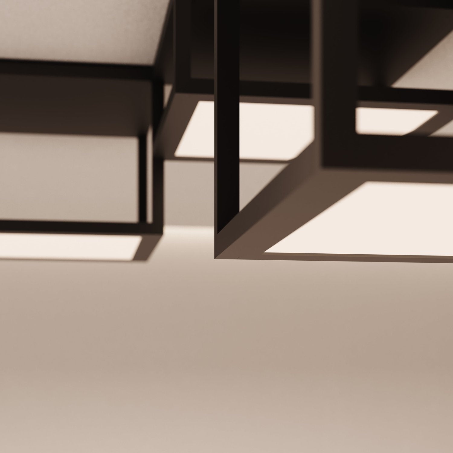 SONNEMAN, CUBIX LED SURFACE MOUNT, SEMI FLUSH MOUNT LIGHT