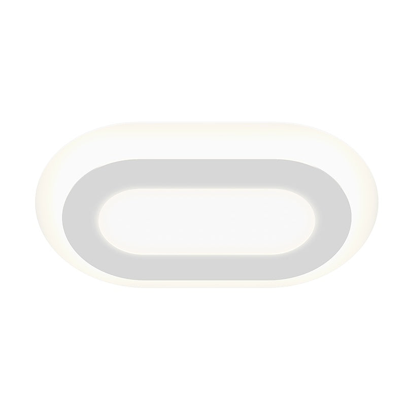 SONNEMAN, OFFSET RACETRACK LED SURFACE MOUNT, SEMI FLUSH MOUNT LIGHT