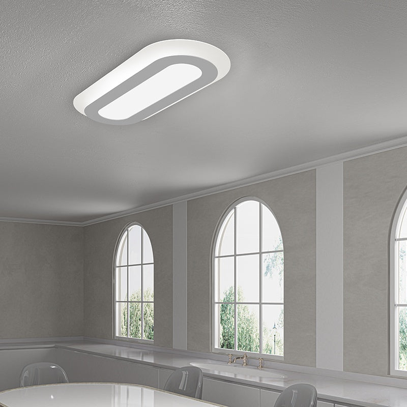 SONNEMAN, OFFSET RACETRACK LED SURFACE MOUNT, SEMI FLUSH MOUNT LIGHT