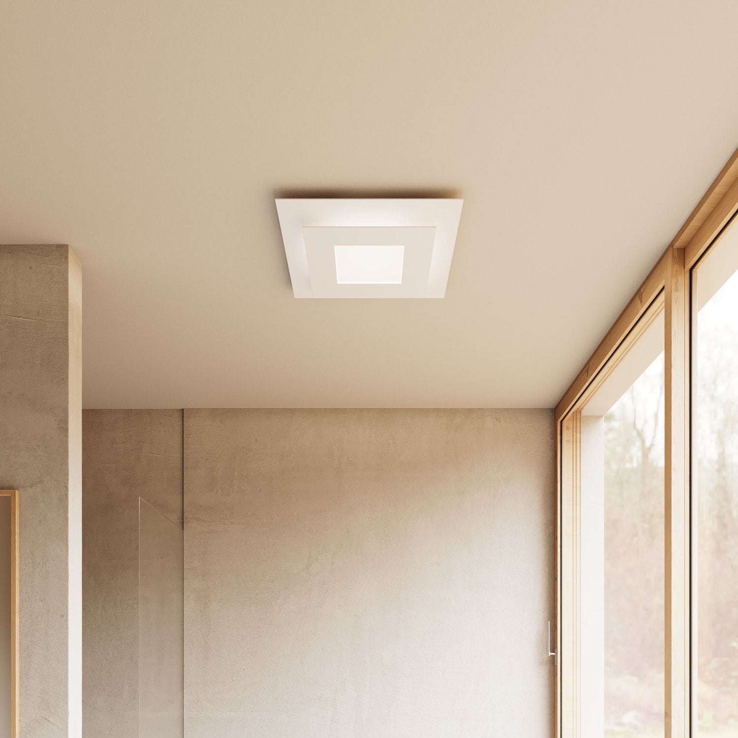 SONNEMAN, OFFSET SQUARE LED SURFACE MOUNT, SEMI FLUSH MOUNT LIGHT