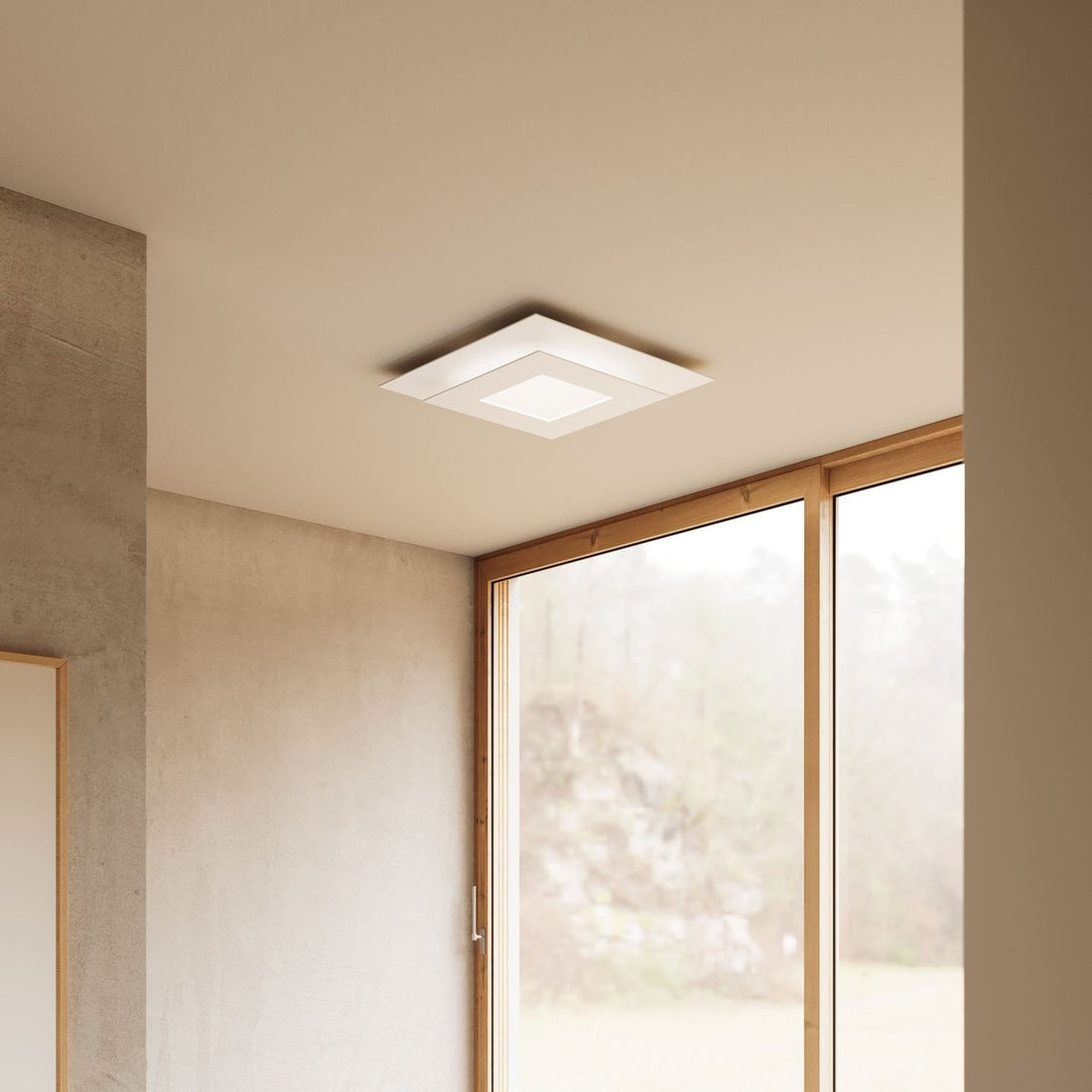 SONNEMAN, OFFSET SQUARE LED SURFACE MOUNT, SEMI FLUSH MOUNT LIGHT