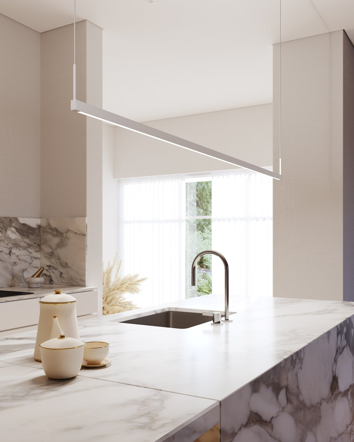 SONNEMAN, THIN-LINE TWO-SIDED LED PENDANT, PENDANT LIGHT