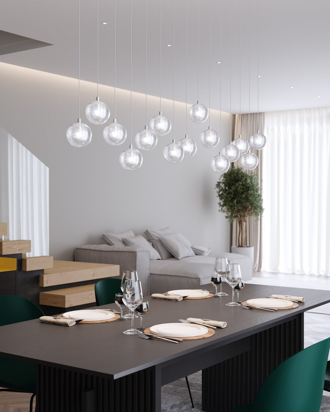 SONNEMAN, CHAMPAGNE BUBBLES LED PENDANT, PENDANT LIGHT