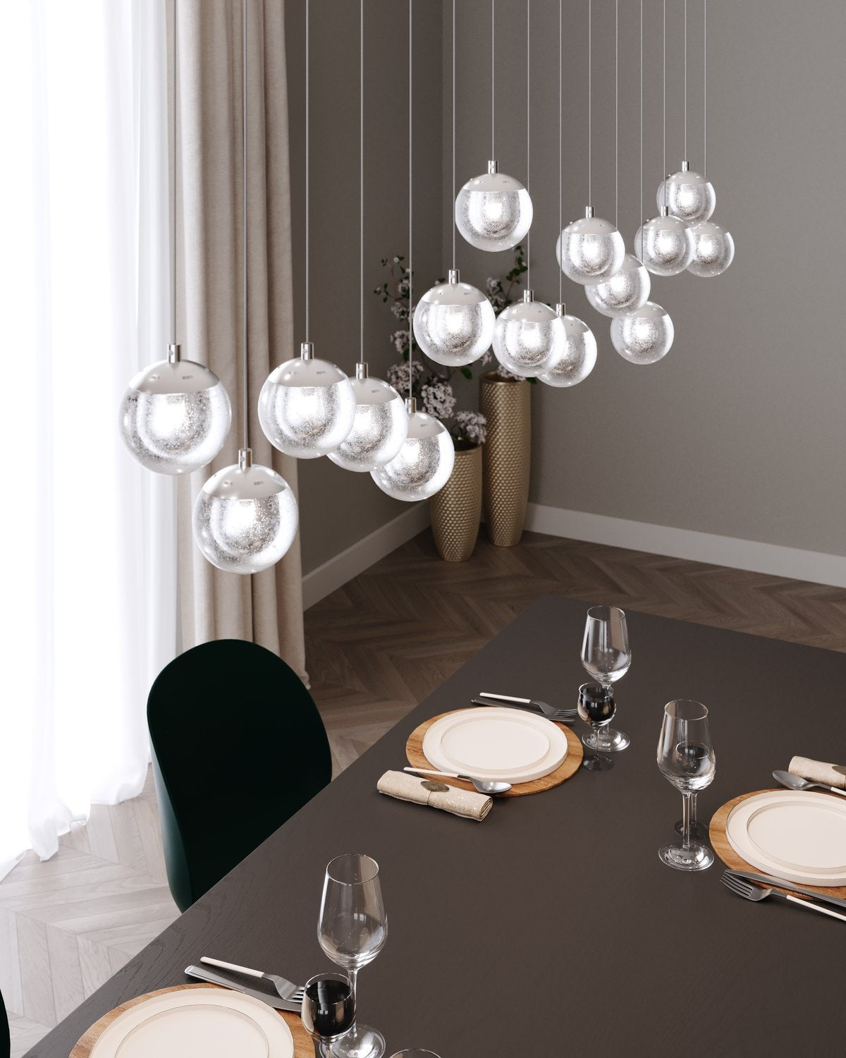 SONNEMAN, CHAMPAGNE BUBBLES LED PENDANT, PENDANT LIGHT