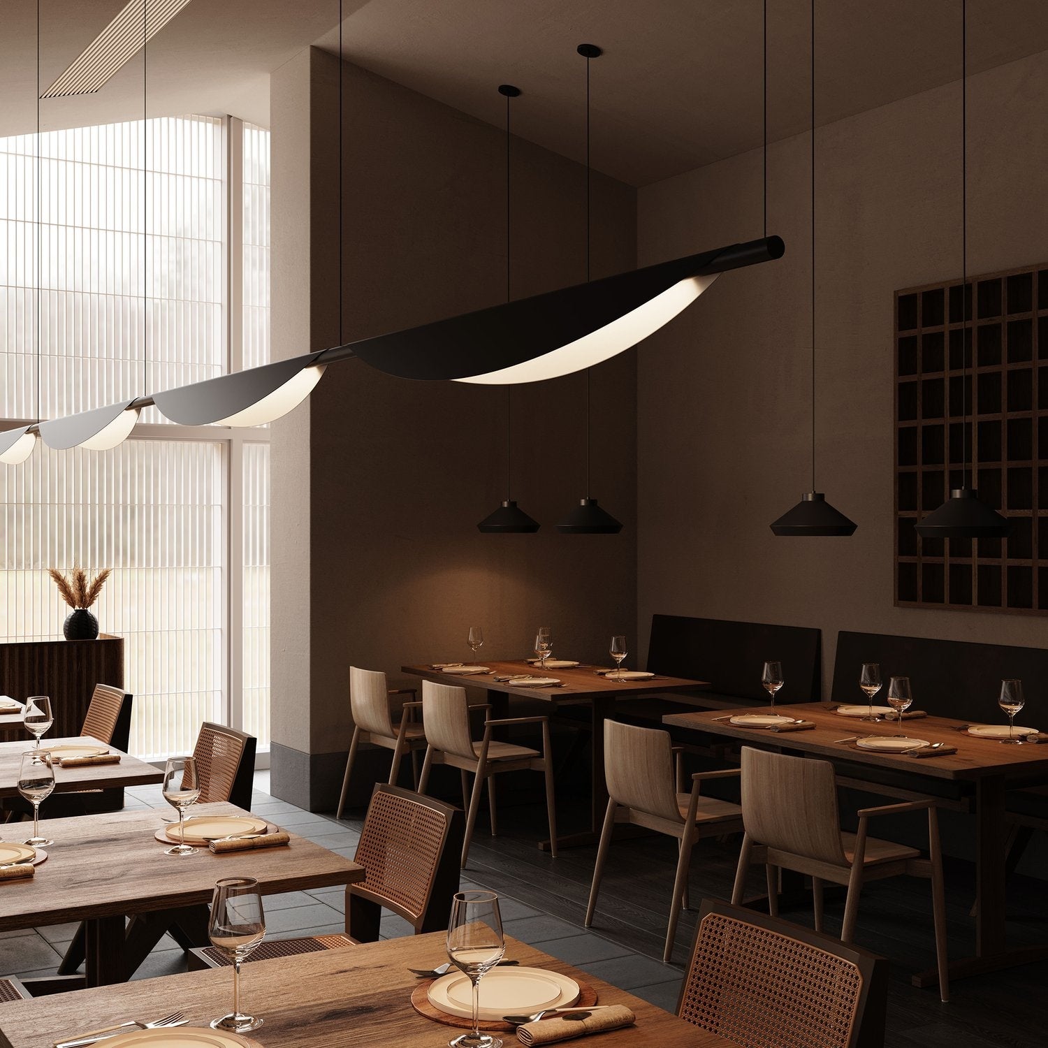 SONNEMAN, TELA LED DOUBLE PENDANT, PENDANT LIGHT