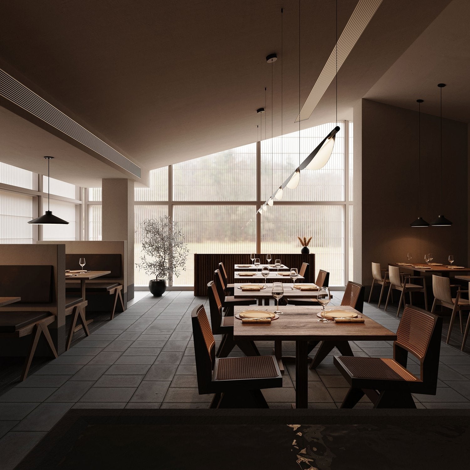 SONNEMAN, TELA LED DOUBLE PENDANT, PENDANT LIGHT