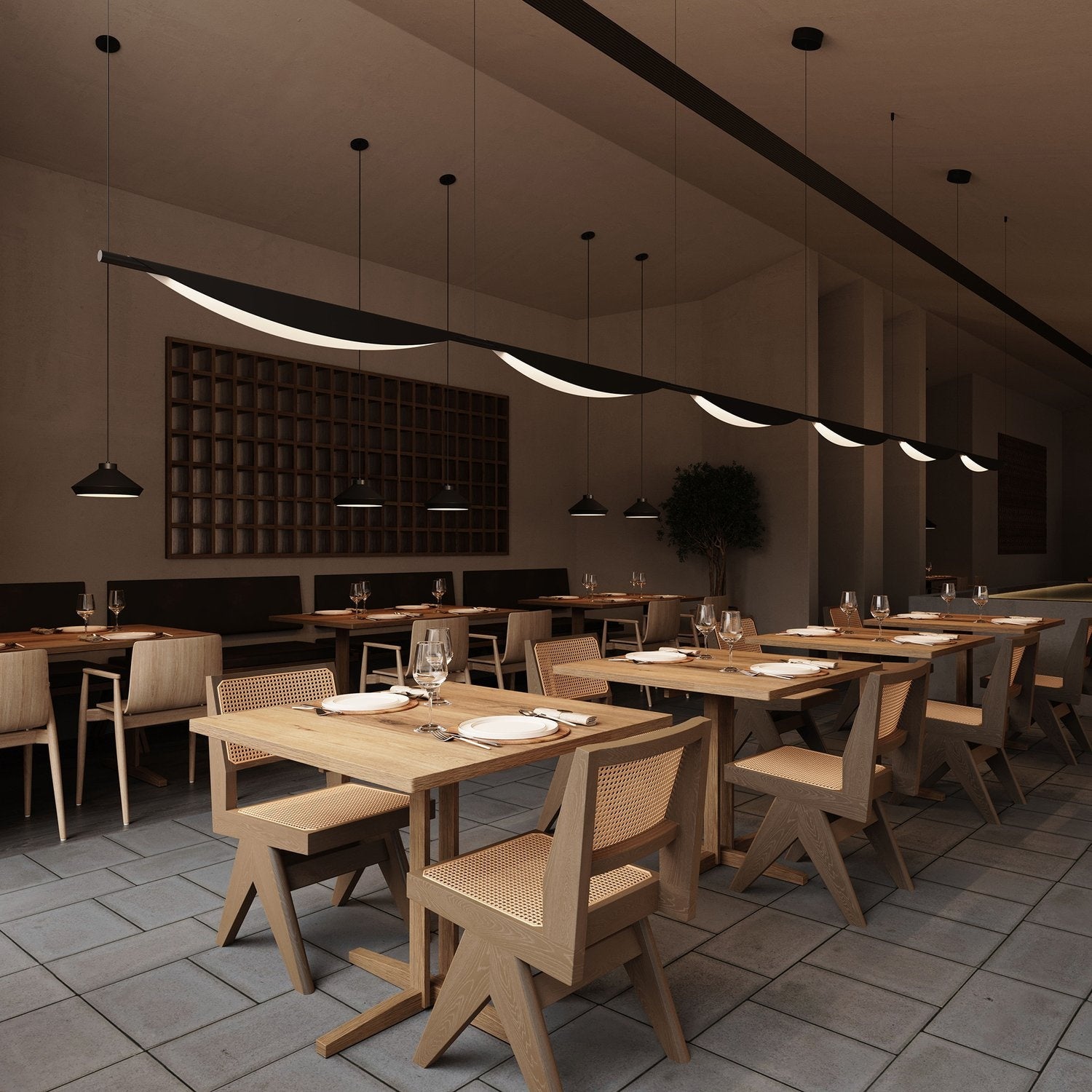 SONNEMAN, TELA LED DOUBLE PENDANT, PENDANT LIGHT