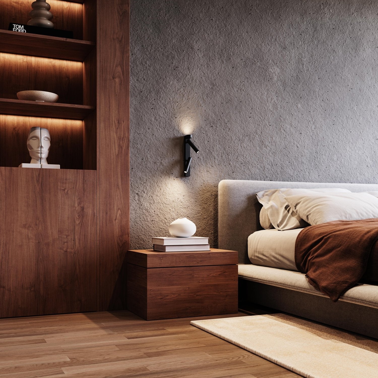 SONNEMAN, HAIM AIMABLE DOUBLE WALL LAMP, WALL SCONCES