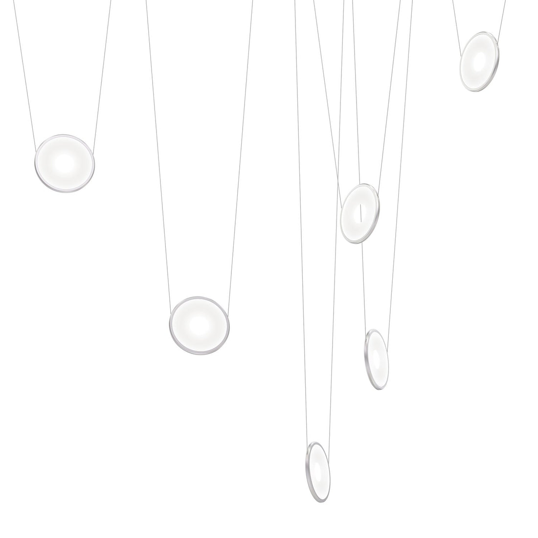SONNEMAN, YO COIN 6-LUMINAIRE CONFIGURATION, PENDANT LIGHT
