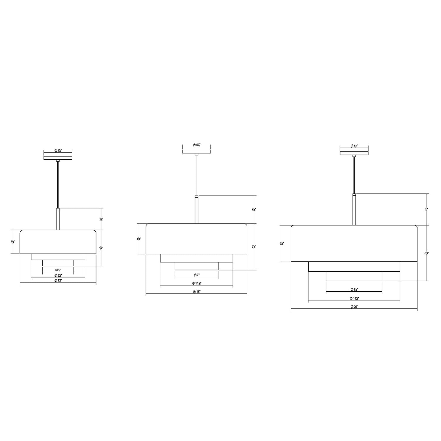 SONNEMAN, MODERN TIERS FLAT LED PENDANT, PENDANT LIGHT