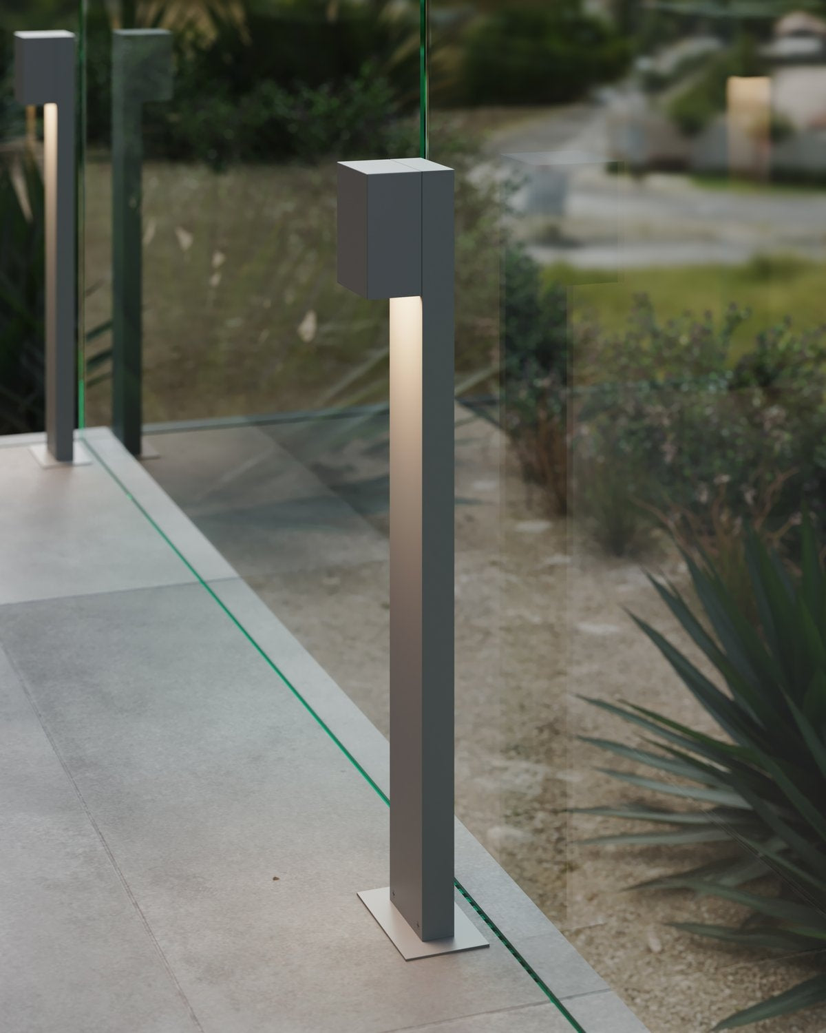 SONNEMAN, BOX LED BOLLARD | 7343.74-WL, PATH LIGHTS