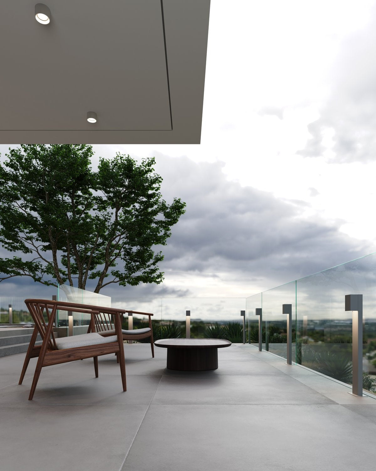 SONNEMAN, BOX LED BOLLARD | 7343.74-WL, PATH LIGHTS