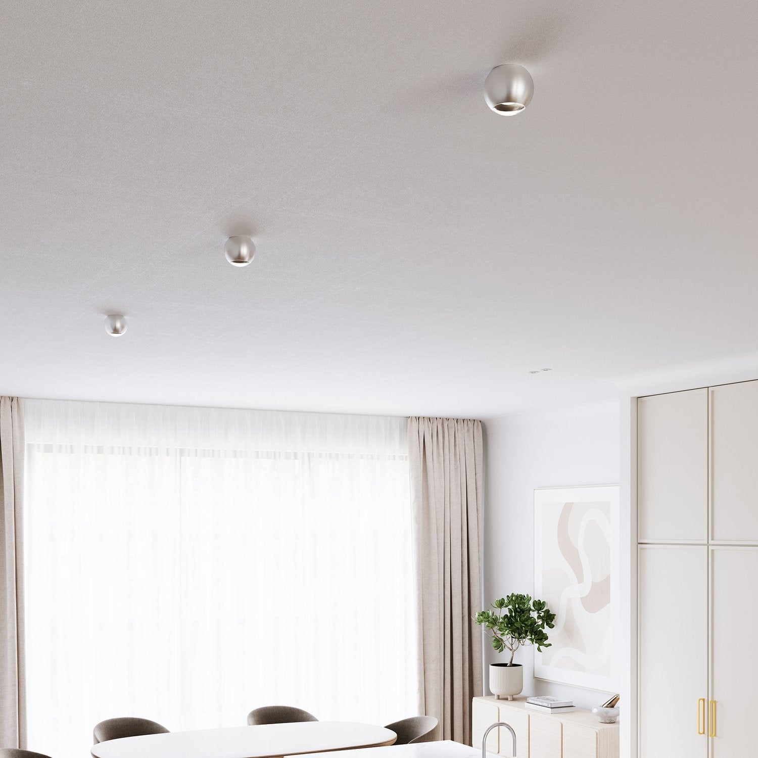 SONNEMAN, HEMISPHERE SURFACE MOUNT, SEMI FLUSH MOUNT LIGHT