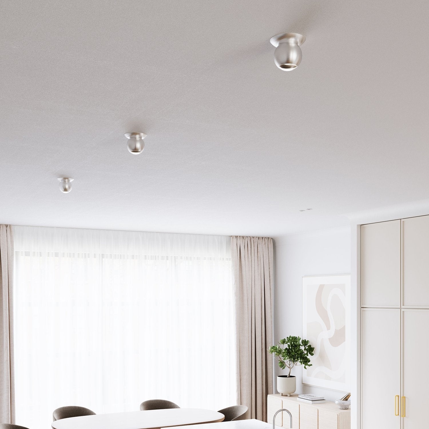 SONNEMAN, HEMISPHERE SURFACE MOUNT, SEMI FLUSH MOUNT LIGHT