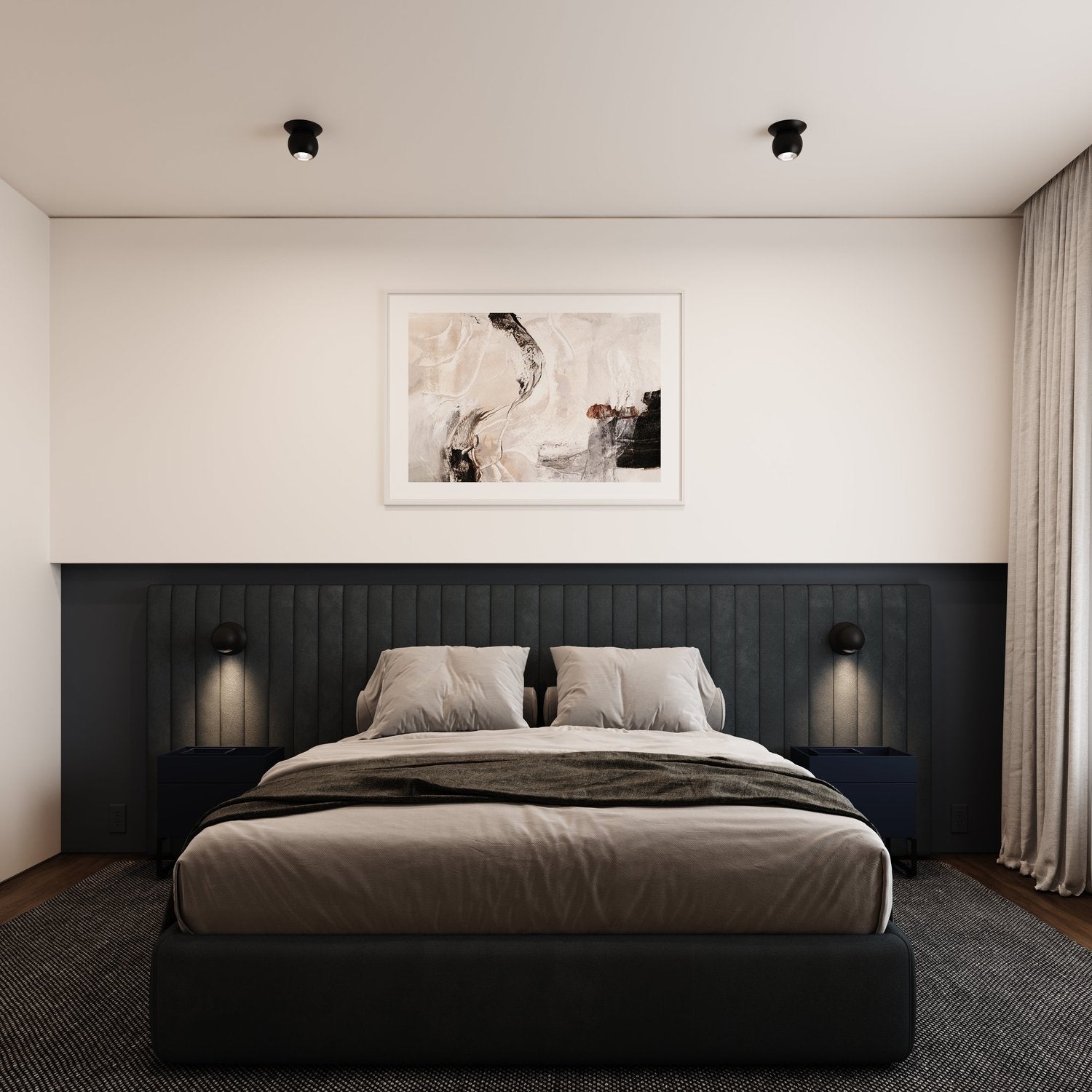 SONNEMAN, HEMISPHERE SURFACE MOUNT, SEMI FLUSH MOUNT LIGHT