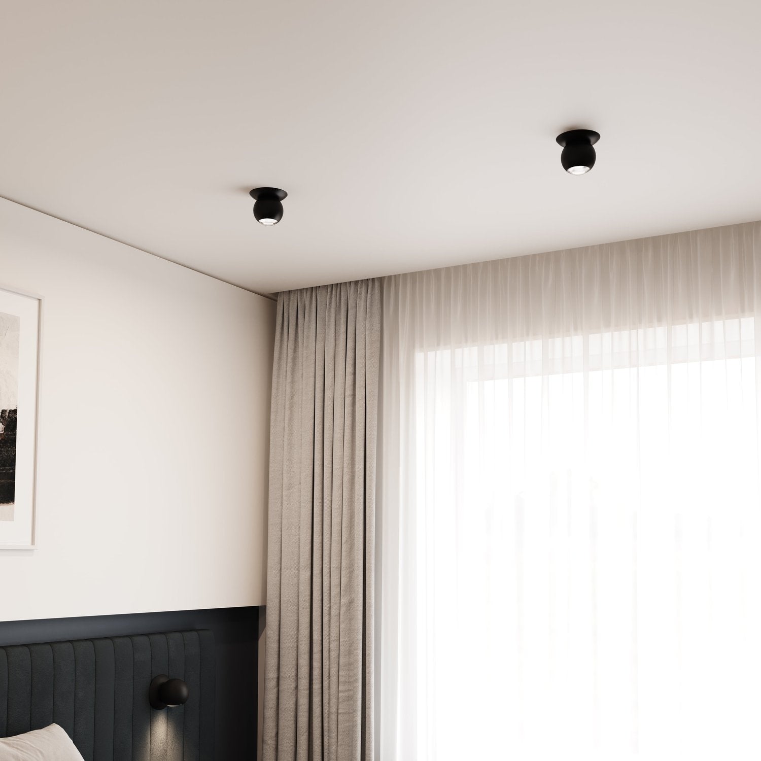 SONNEMAN, HEMISPHERE SURFACE MOUNT, SEMI FLUSH MOUNT LIGHT