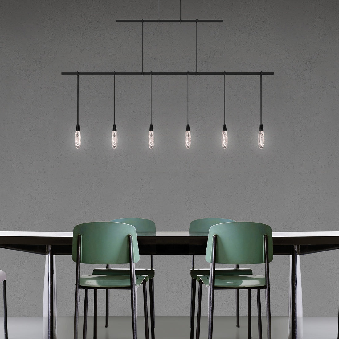 SONNEMAN, SUSPENDERS 2-TIER LINEAR, PENDANT LIGHT