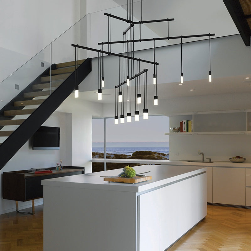 SONNEMAN, SUSPENDERS 4-TIER TRI-BAR, PENDANT LIGHT