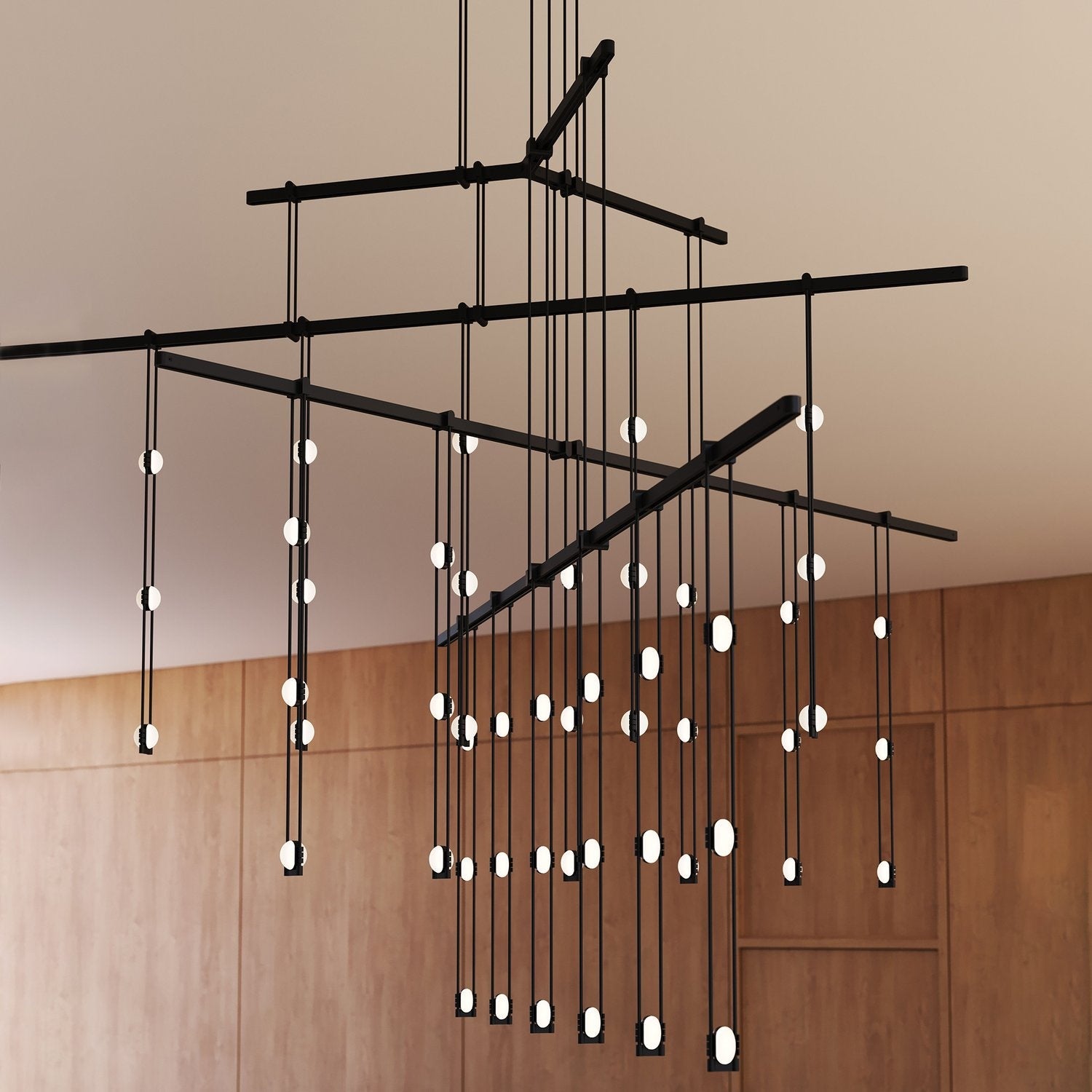 SONNEMAN, SUSPENDERS 4-TIER TRI-BAR, PENDANT LIGHT