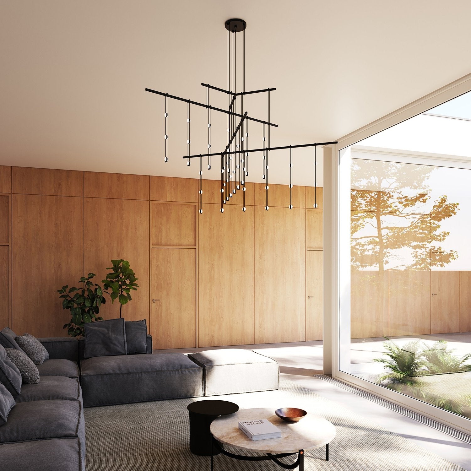 SONNEMAN, SUSPENDERS 4-TIER TRI-BAR, PENDANT LIGHT