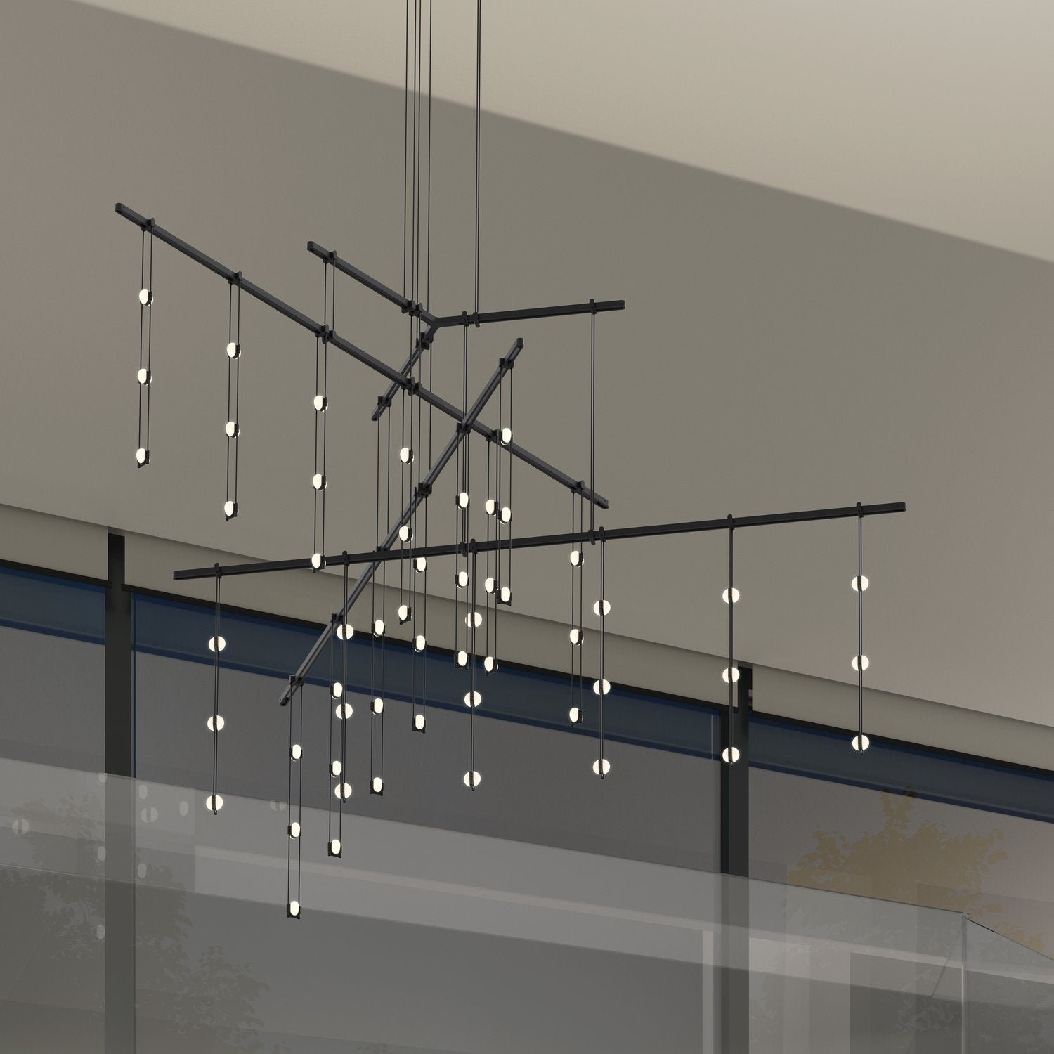 SONNEMAN, SUSPENDERS 4-TIER TRI-BAR, PENDANT LIGHT