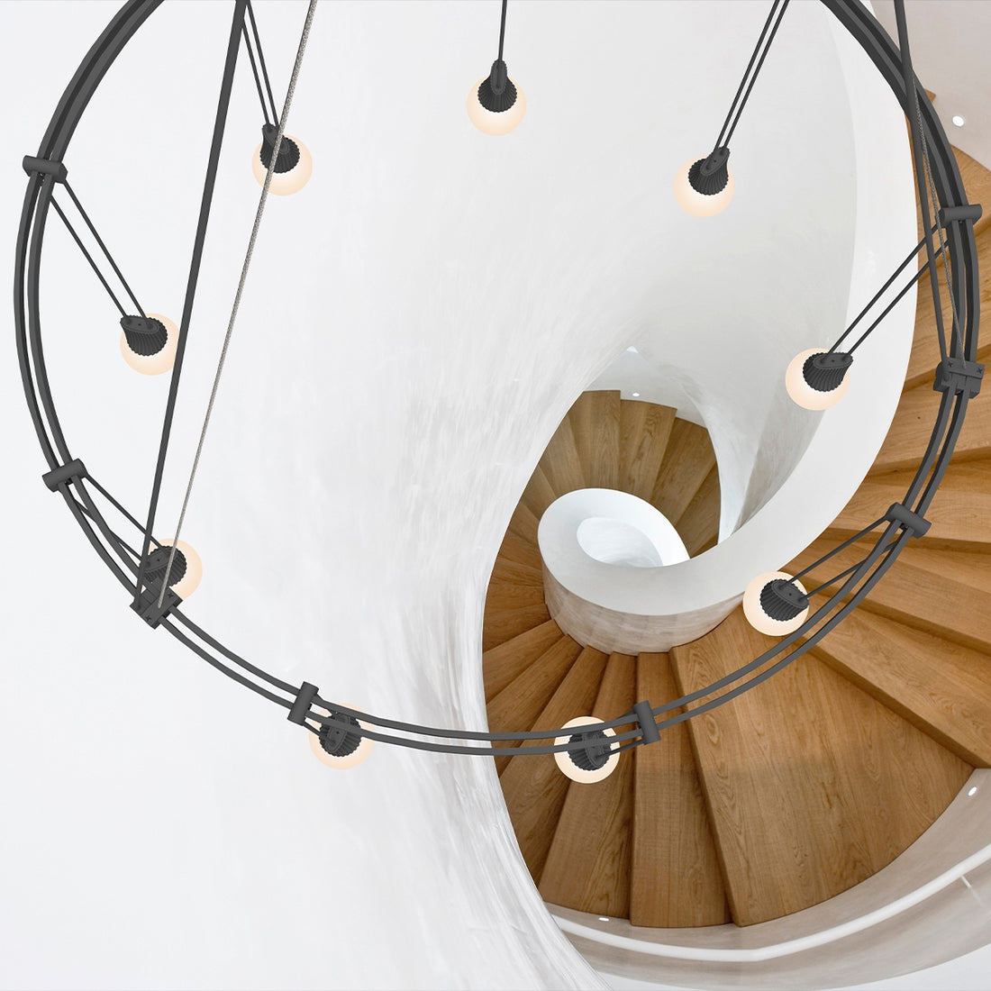 SONNEMAN, SUSPENDERS SINGLE RING, PENDANT LIGHT