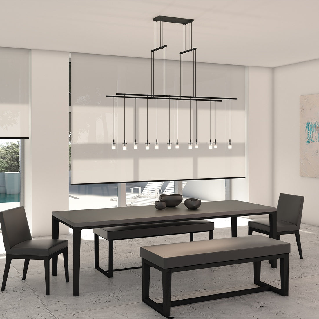 SONNEMAN, SUSPENDERS 2-TIER TANDEM, PENDANT LIGHT