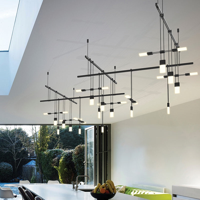 SONNEMAN, SUSPENDERS 5-BAR ZIG ZAG, PENDANT LIGHT