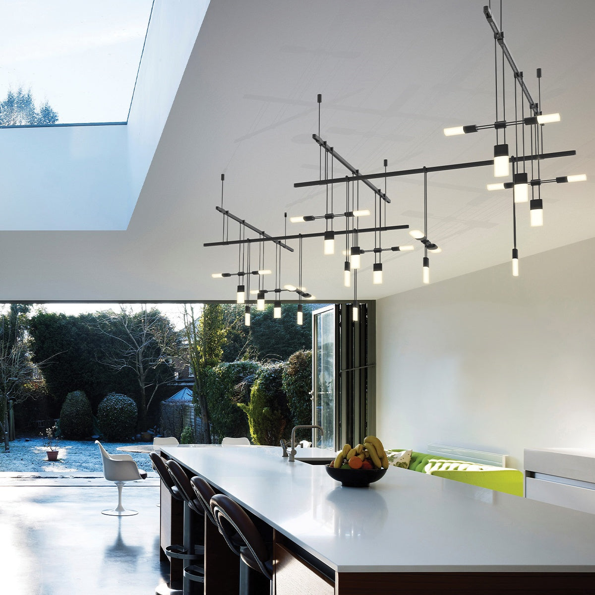 SONNEMAN, SUSPENDERS 5-BAR ZIG ZAG, PENDANT LIGHT