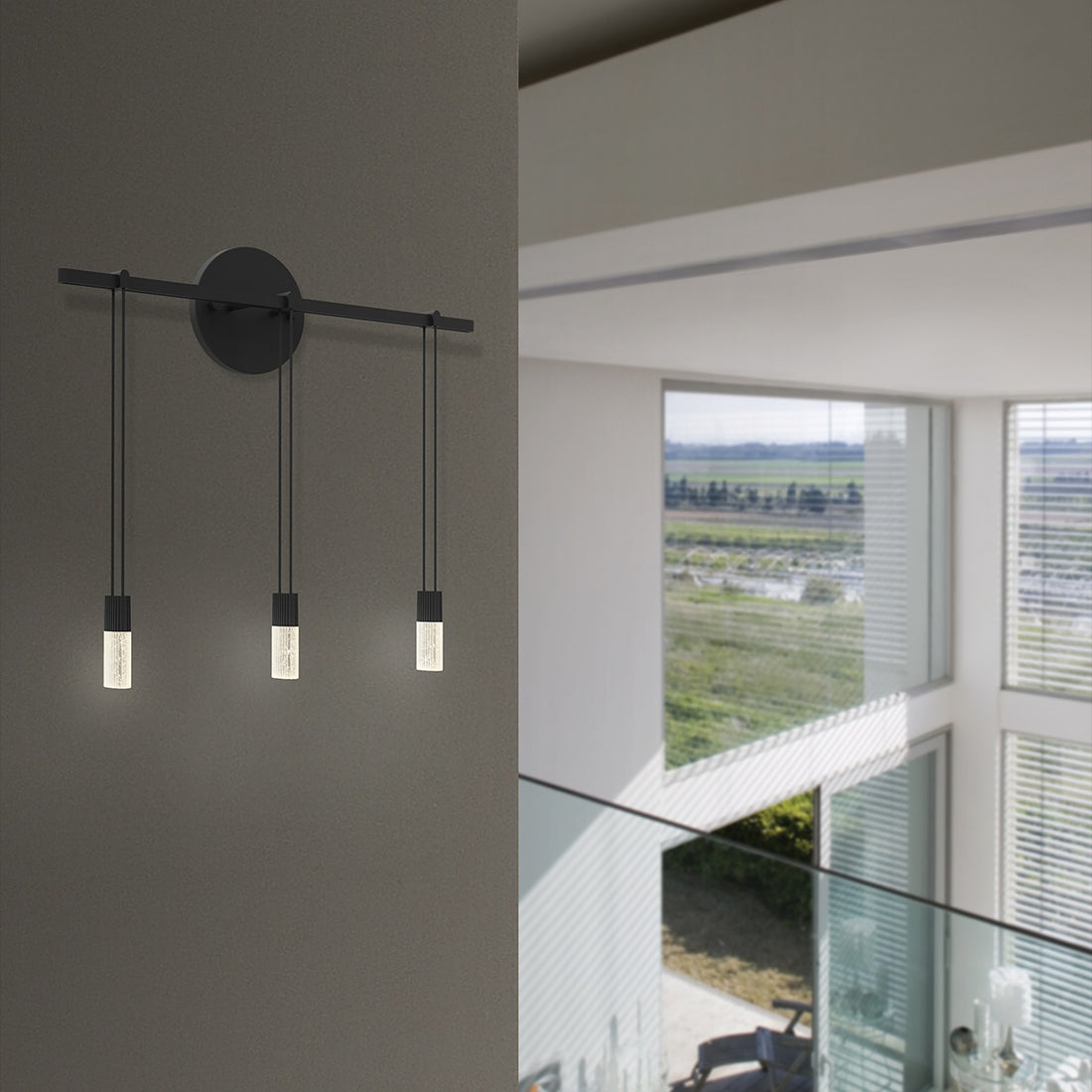 SONNEMAN, SUSPENDERS BAR SCONCE, WALL SCONCES