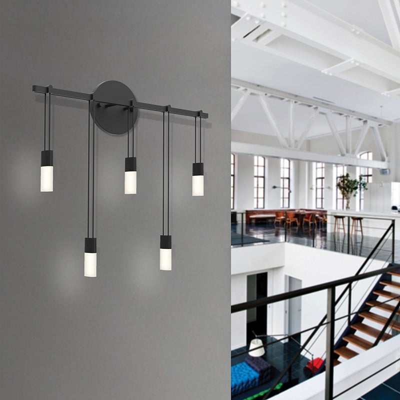 SONNEMAN, SUSPENDERS STAGGERED BAR SCONCE, WALL SCONCES