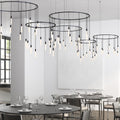 SONNEMAN, SUSPENDERS 3-BAR OFFSET RING, PENDANT LIGHT