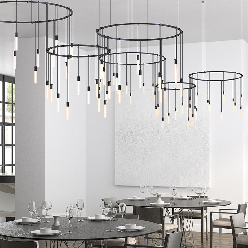 SONNEMAN, SUSPENDERS 3-BAR OFFSET RING, PENDANT LIGHT