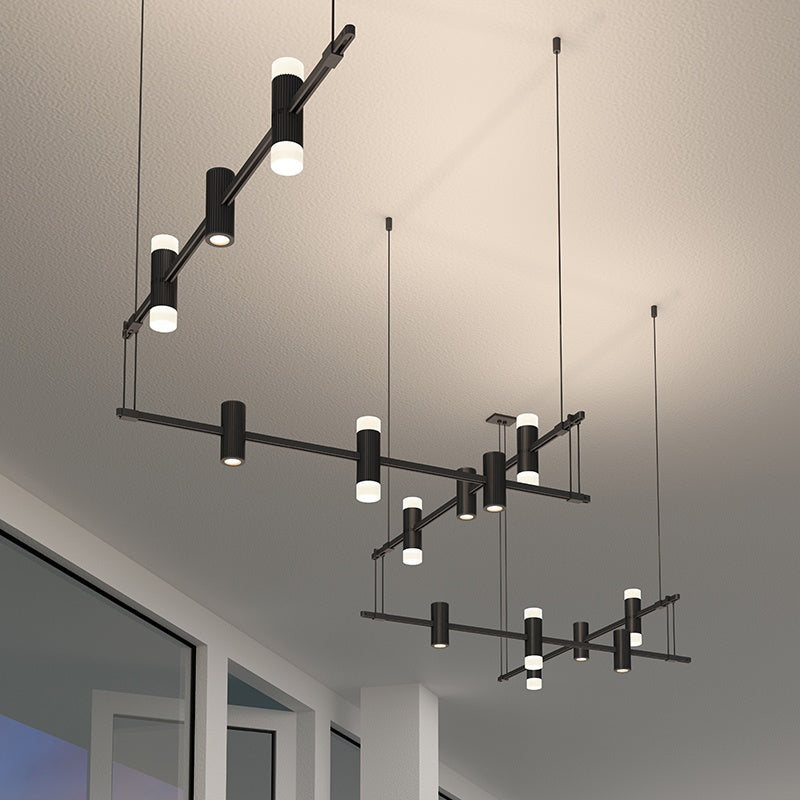 SONNEMAN, SUSPENDERS 5-BAR ZIG ZAG, PENDANT LIGHT