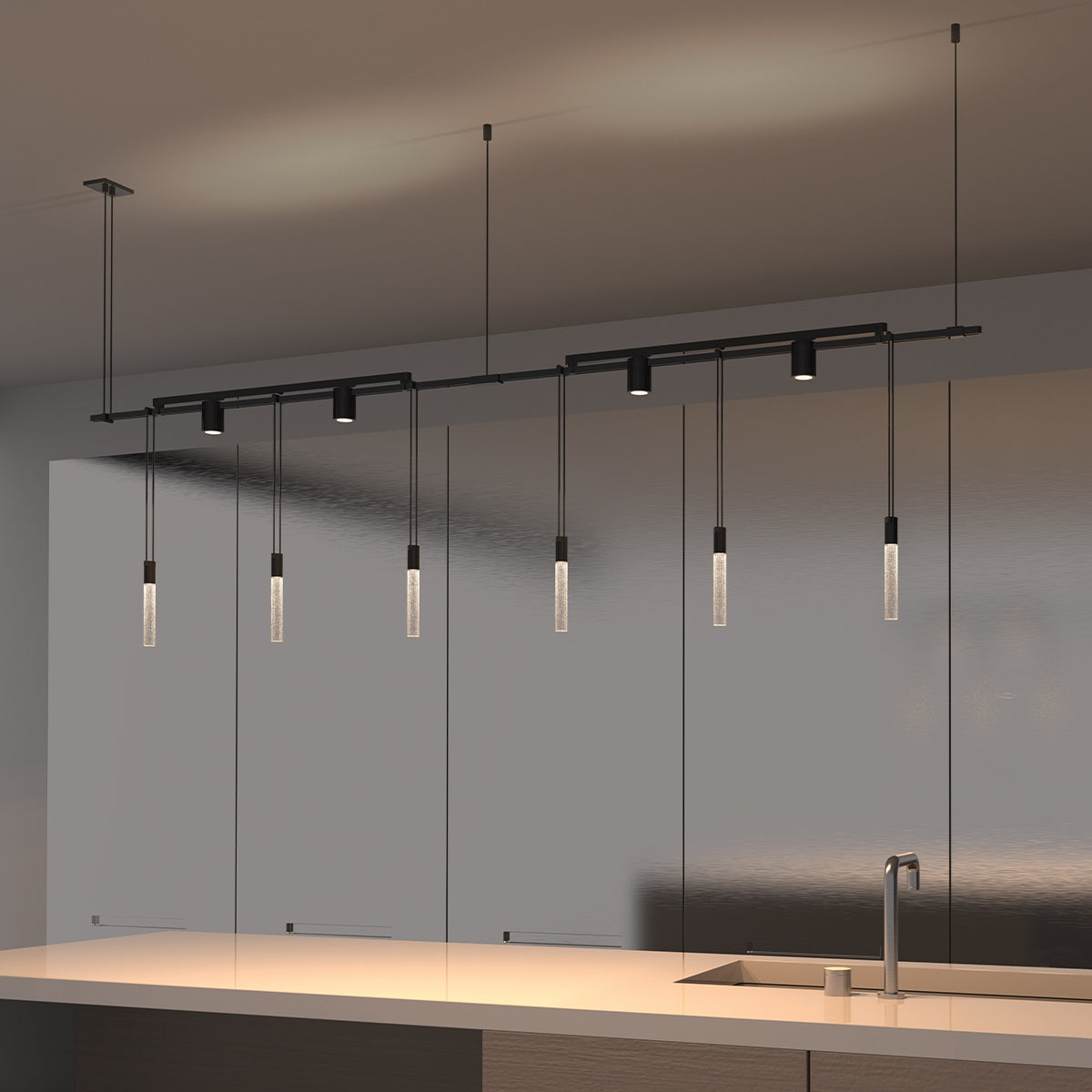 SONNEMAN, SUSPENDERS 2-BAR IN-LINE LINEAR, PENDANT LIGHT