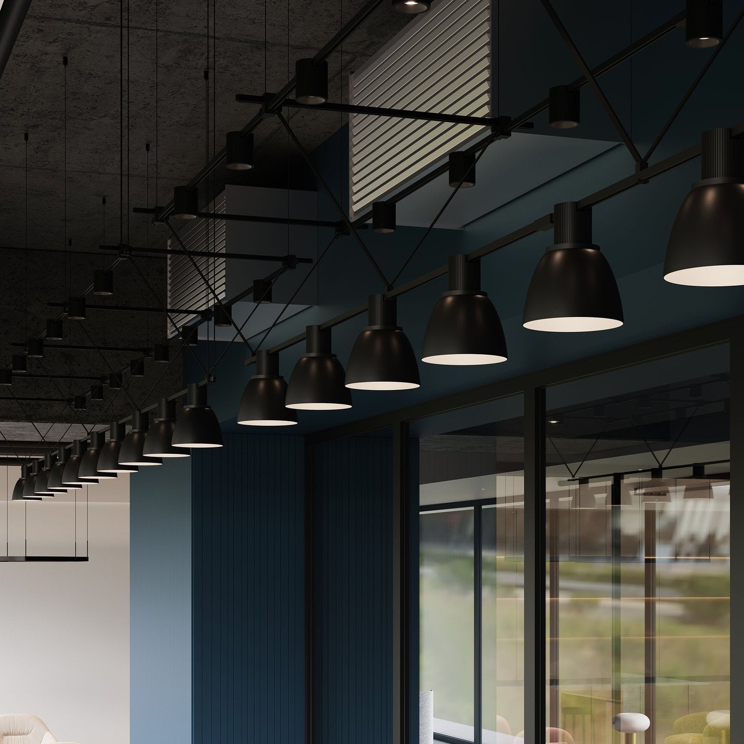 SONNEMAN, SUSPENDERS TRI-BAR TRUSS, PENDANT LIGHT