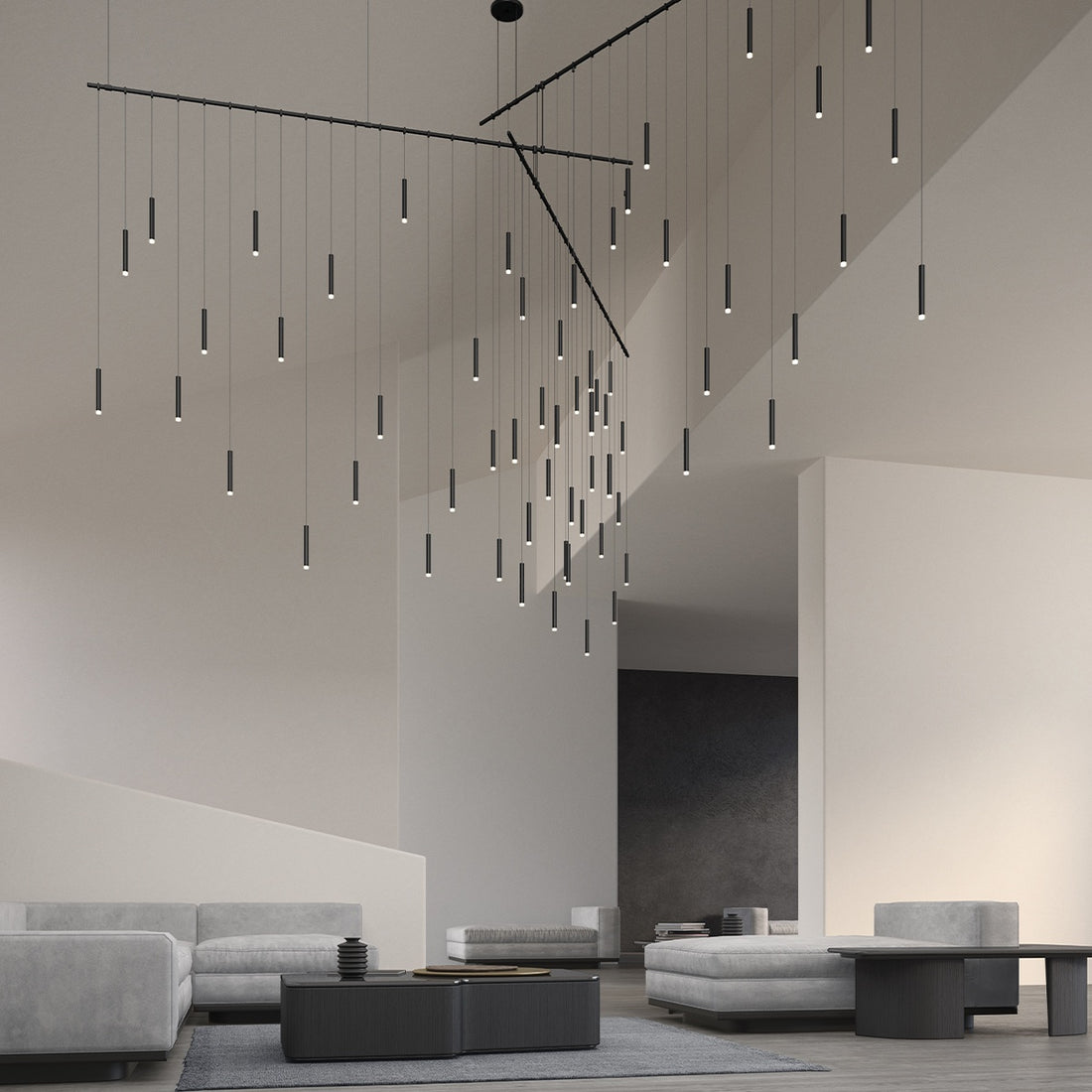 SONNEMAN, SUSPENDERS FREEFORM TRI-BAR, PENDANT LIGHT