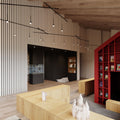 SONNEMAN, SUSPENDERS 10 BAR FREEFORM ZIG-ZAG, PENDANT LIGHT