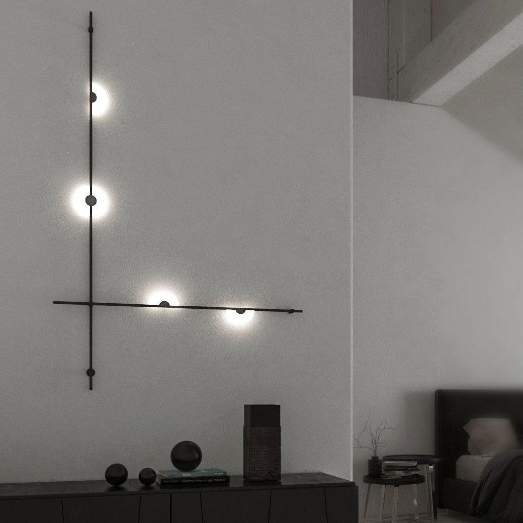 SONNEMAN, SUSPENDERS 2-BAR WALL MOUNT, WALL SCONCES