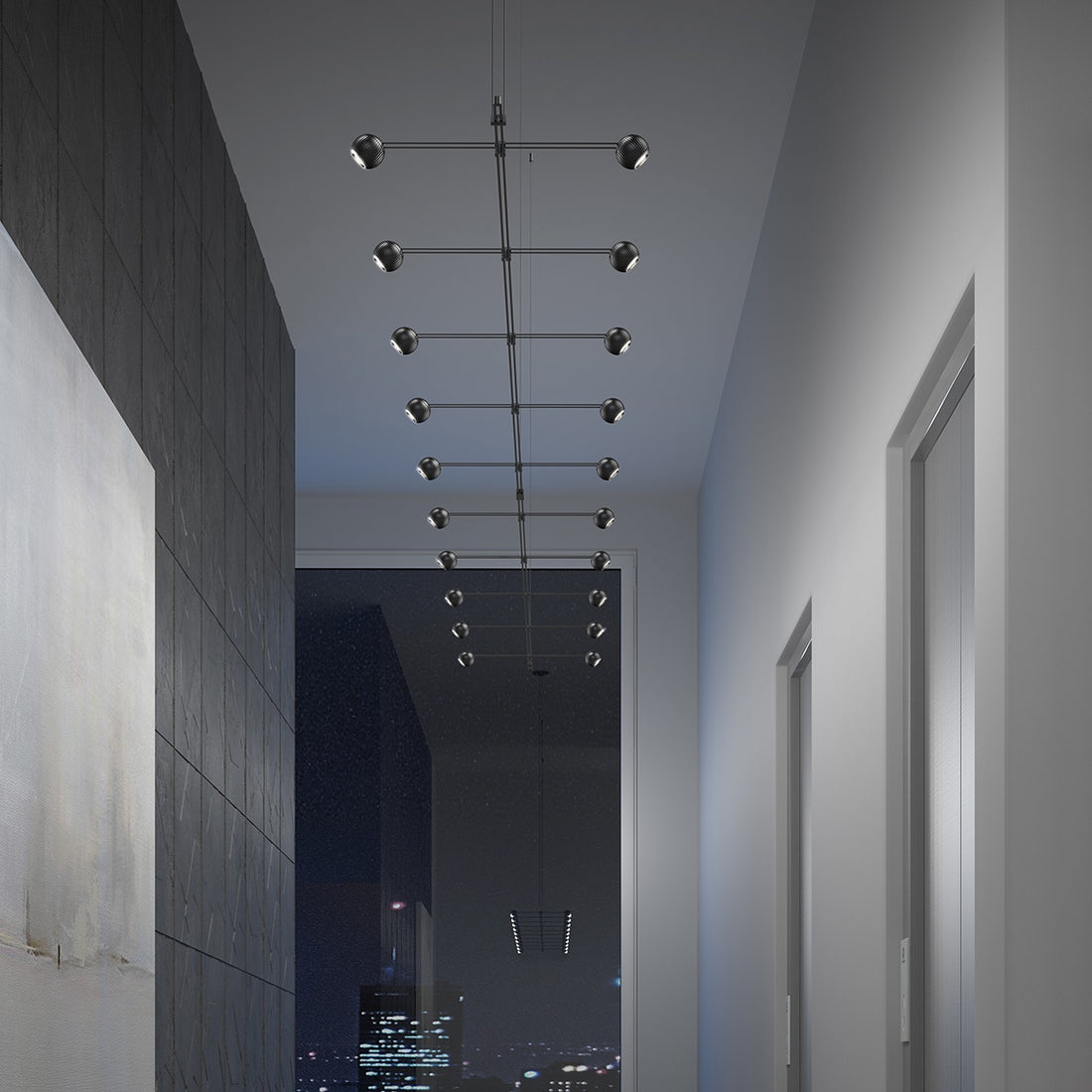 SONNEMAN, SUSPENDERS IN-LINE LINEAR, PENDANT LIGHT