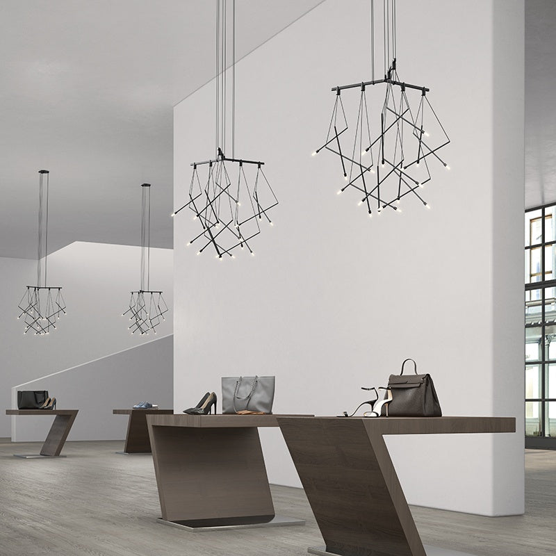 SONNEMAN, SUSPENDERS TRI-BAR: 1-TIER, PENDANT LIGHT