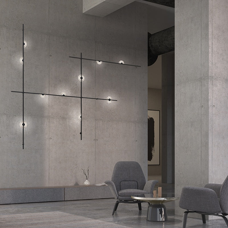 SONNEMAN, SUSPENDERS 4-BAR WALL MOUNT, WALL SCONCES