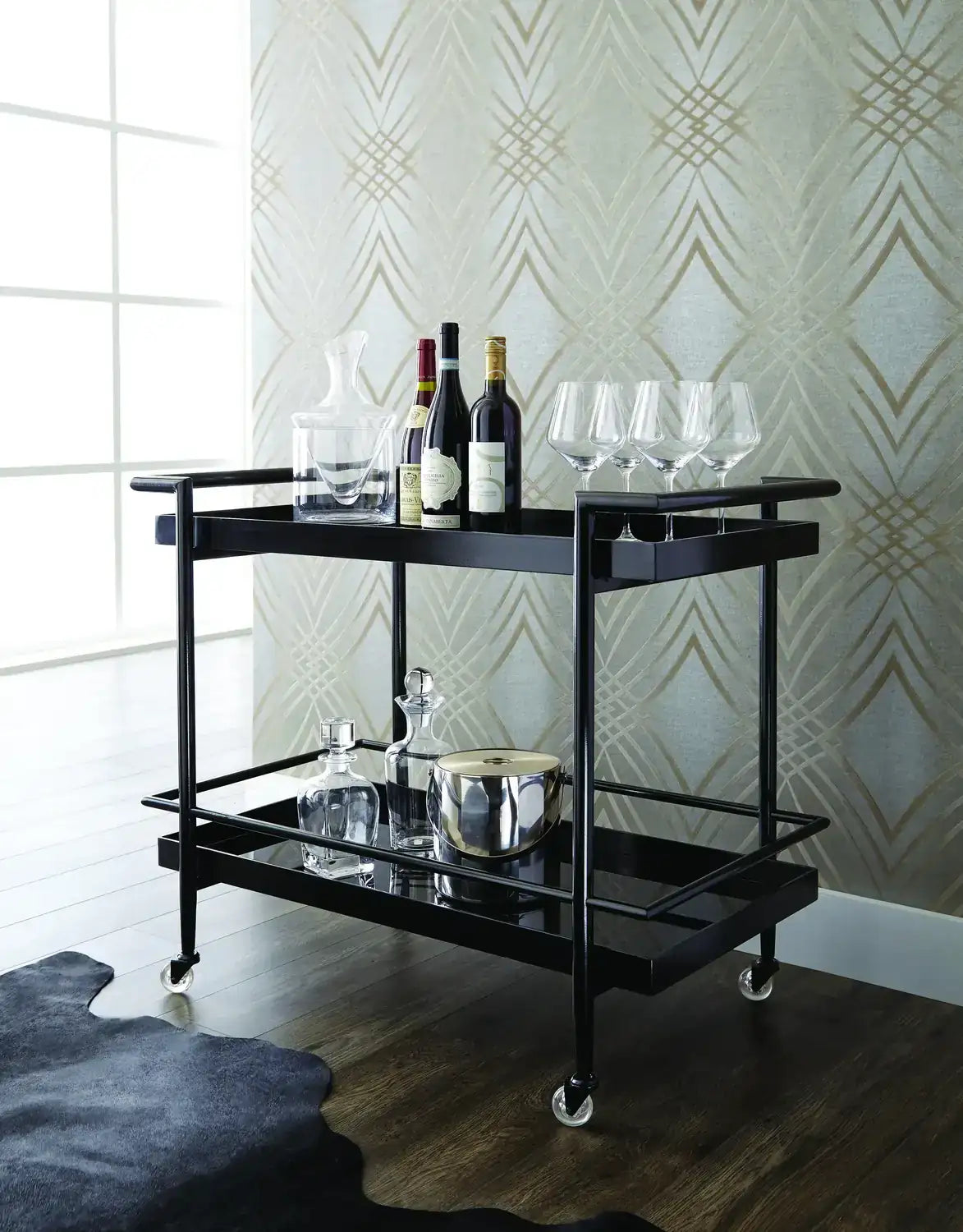 Sunpan, LIVINGSTON BAR CART, CABINETS & BARS