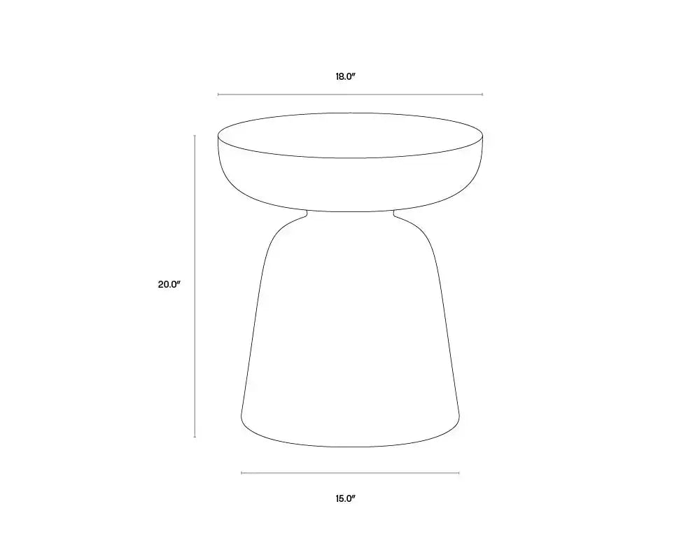 Sunpan LUCIDA END TABLE - Outdoor Furniture